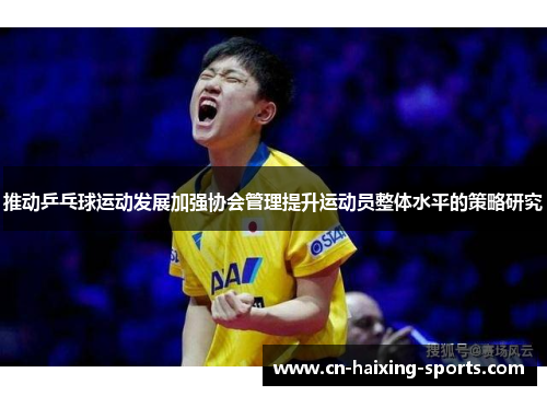 推动乒乓球运动发展加强协会管理提升运动员整体水平的策略研究